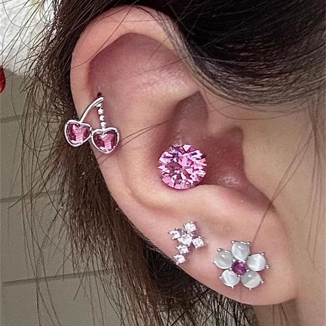 Rhinestone Stud Earring