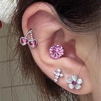 Rhinestone Stud Earring
