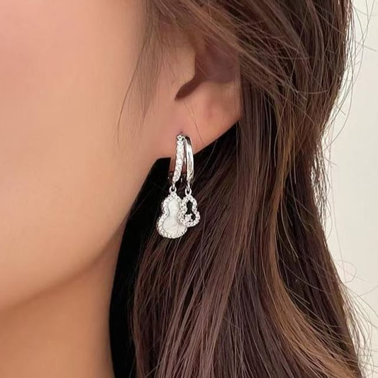 CZ Calabash Hoop Earring