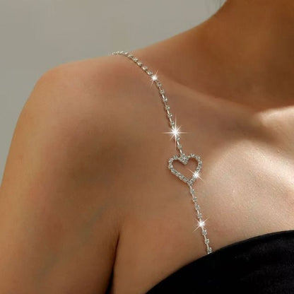 CZ Bra Strap Heart