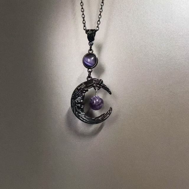 Beaded Necklace Moon