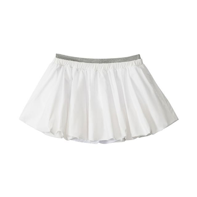 Plain Mini A-Line Skirt