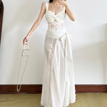 Lace Crop Top & Maxi Skirt