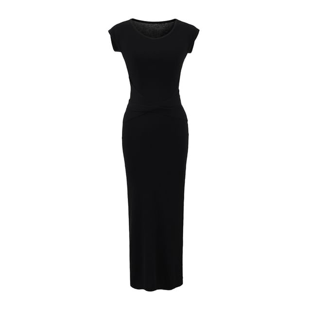 Scoop Neck Sleeveless A-Line Maxi Dress - Altfashion Shop