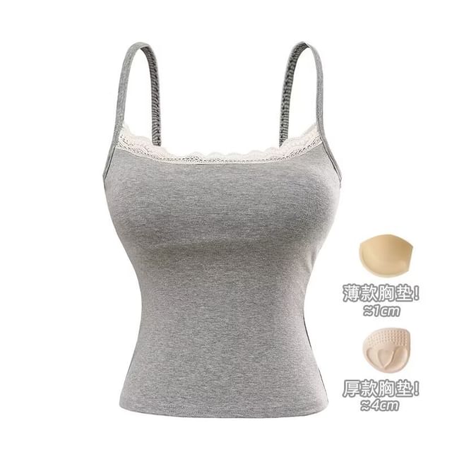 Lace Trim Cami Top