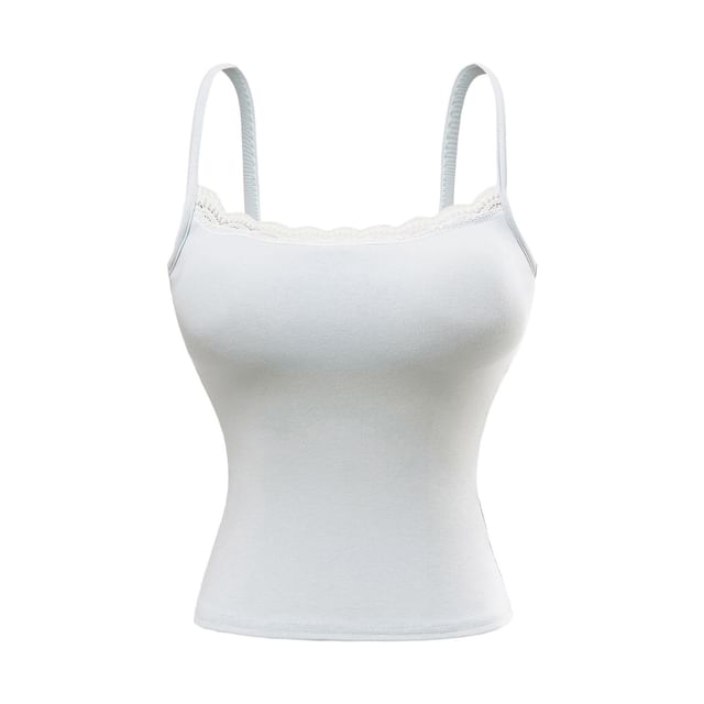Lace Trim Padded Camisole