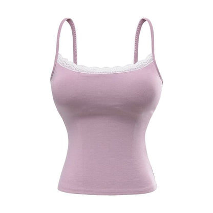 Lace Trim Padded Camisole