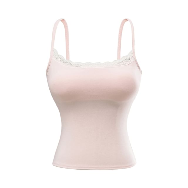 Lace Trim Padded Camisole