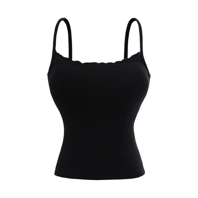Lace Trim Padded Camisole