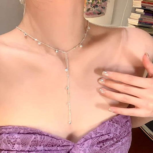 Lariat Necklace Chain Bead Station