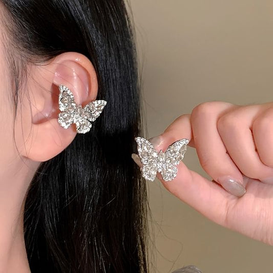 Butterfly Ear Rhinestone Cuff