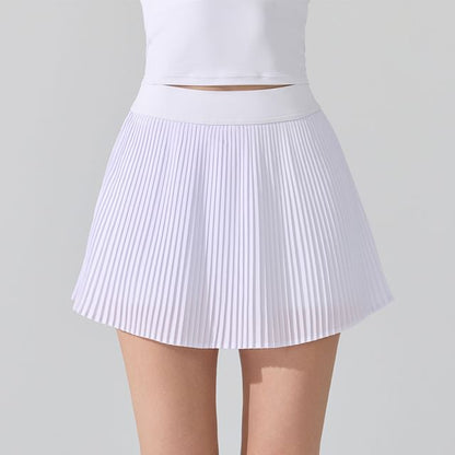 High Waist Sport Mini Pleated Skirt