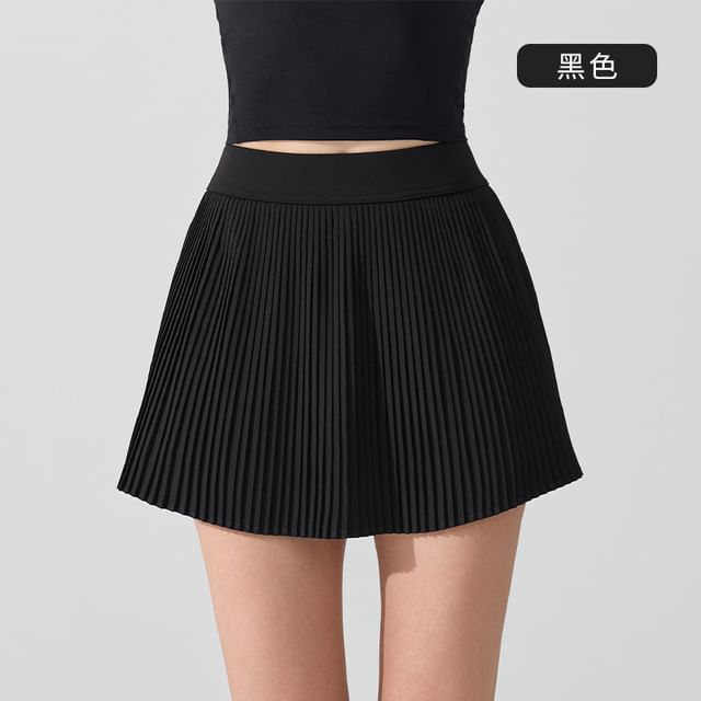 High Waist Sport Mini Pleated Skirt