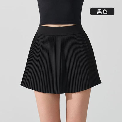 High Waist Sport Mini Pleated Skirt