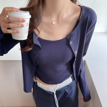 Classic Button-Front Cardigan