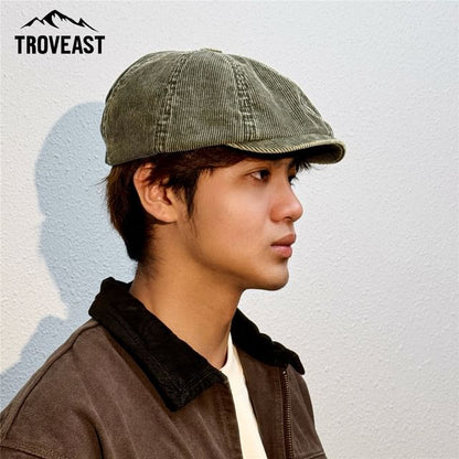 Corduroy Newsboy Cap