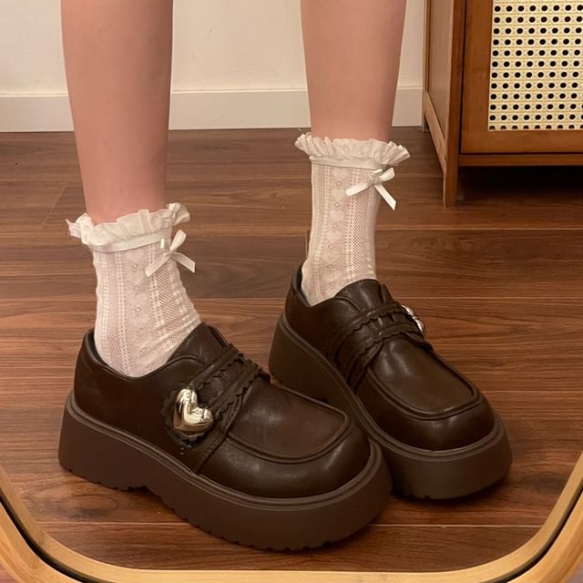 Faux Leather Adhesive Strap Loafers