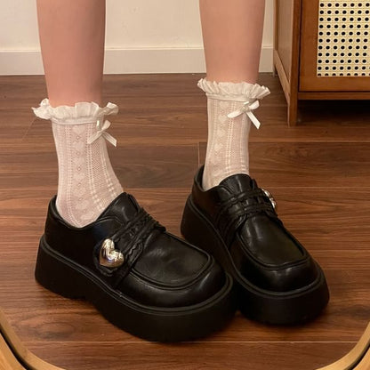 Faux Leather Adhesive Strap Loafers
