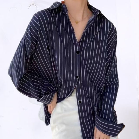 Striped Sleeved Casual Shirt