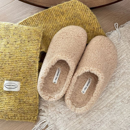 Plain Fleece Home Slippers