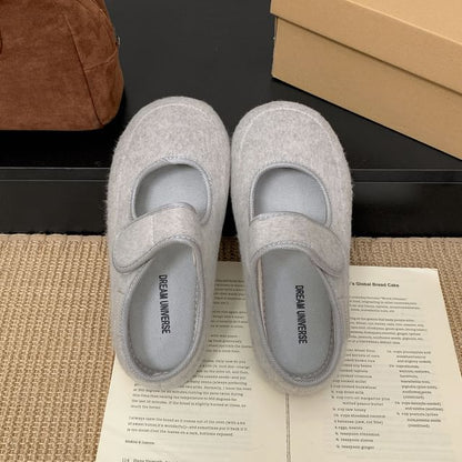 Felt Mary Jane Mules