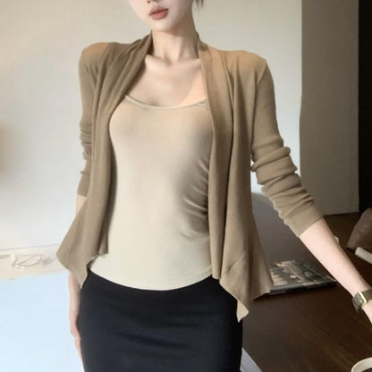 Cardigan, Cami Top & Mini Skirt Set