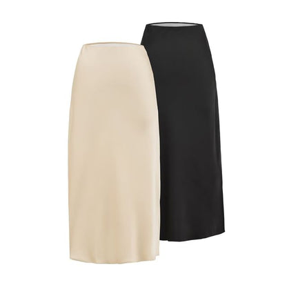 High Rise Plain Pencil Maxi Skirt
