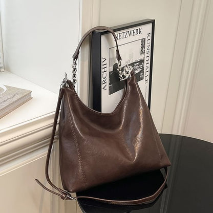 Chain Panel Shoulder Bag