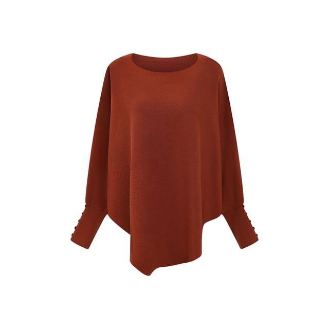 Sweater & Pencil Skirt Set - Batwing Sleeve, Boat Neck