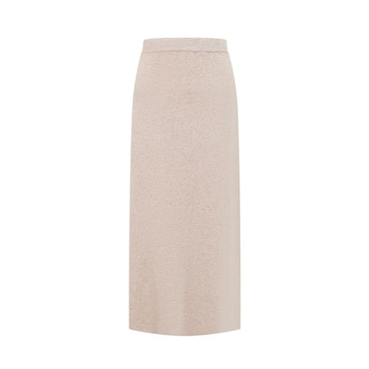 Sweater & Pencil Skirt Set - Batwing Sleeve, Boat Neck