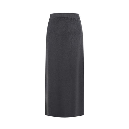 Sweater & Pencil Skirt Set - Batwing Sleeve, Boat Neck