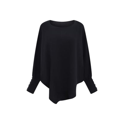 Sweater & Pencil Skirt Set - Batwing Sleeve, Boat Neck