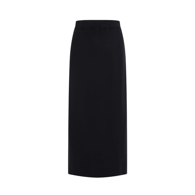 Sweater & Pencil Skirt Set - Batwing Sleeve, Boat Neck