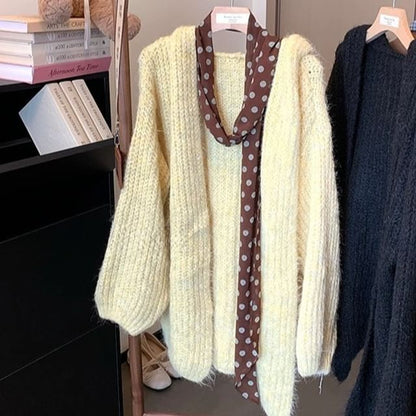 Plain Long Cardigan