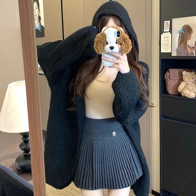 Plain Long Cardigan