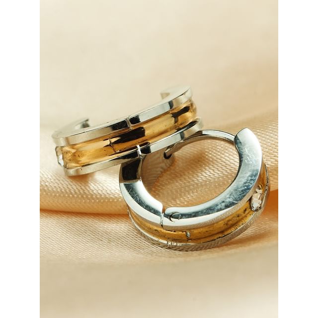 Rhinestone Alloy Huggie Earring (various design)
