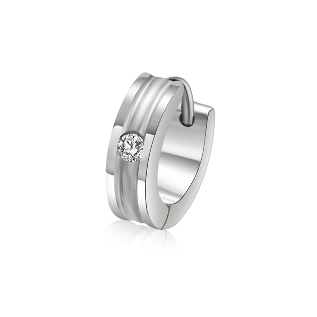 Rhinestone Alloy Huggie Earring (various design)