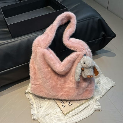 Fleece Shoulder Bag