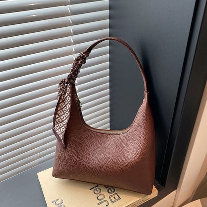 Faux Leather Shoulder Bag