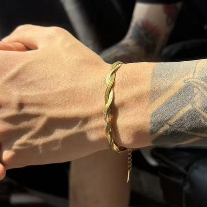 Helical Alloy Bracelet