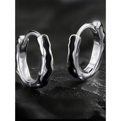 Irregular Alloy Huggie Earring / Set