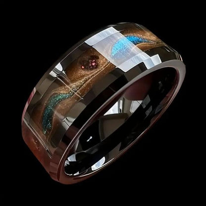 Moving Sand Alloy Ring