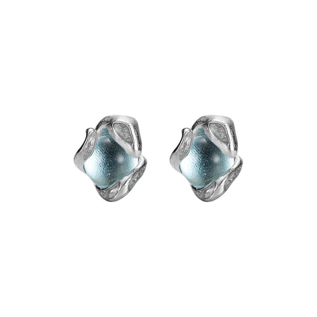 Sterling Silver Gemstone Ear Stud / Set