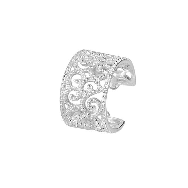 Sterling Silver Perforated Ear Cuff / Set