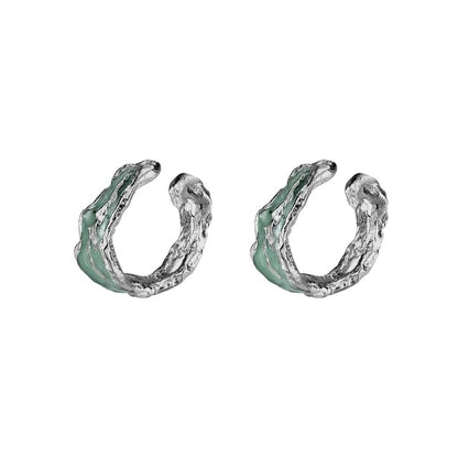 Sterling Silver Irregular Ear Cuff / Set