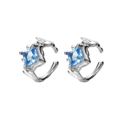 Sterling Silver Rhinestone Ear Cuff / Set