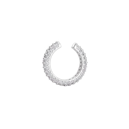 Sterling Silver Rhinestone Ear Cuff / Set