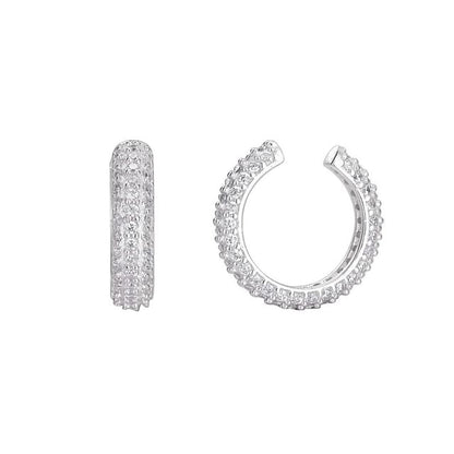 Sterling Silver Rhinestone Ear Cuff / Set