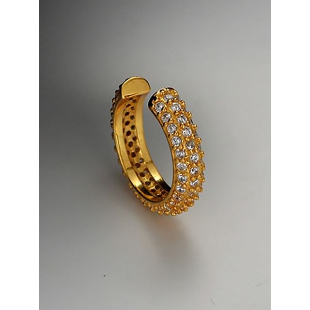 Sterling Silver Rhinestone Ear Cuff / Set