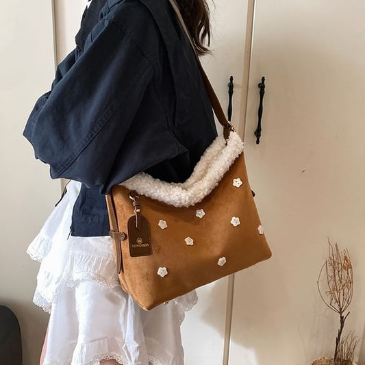 Fleece Lined Shoulder Bag